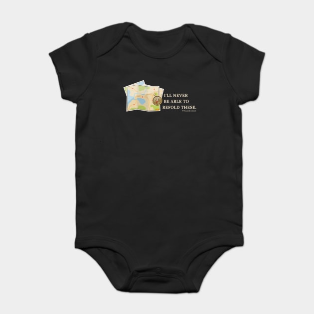 I'll never be able to refold these. (maps) Baby Bodysuit by Stars Hollow Mercantile
